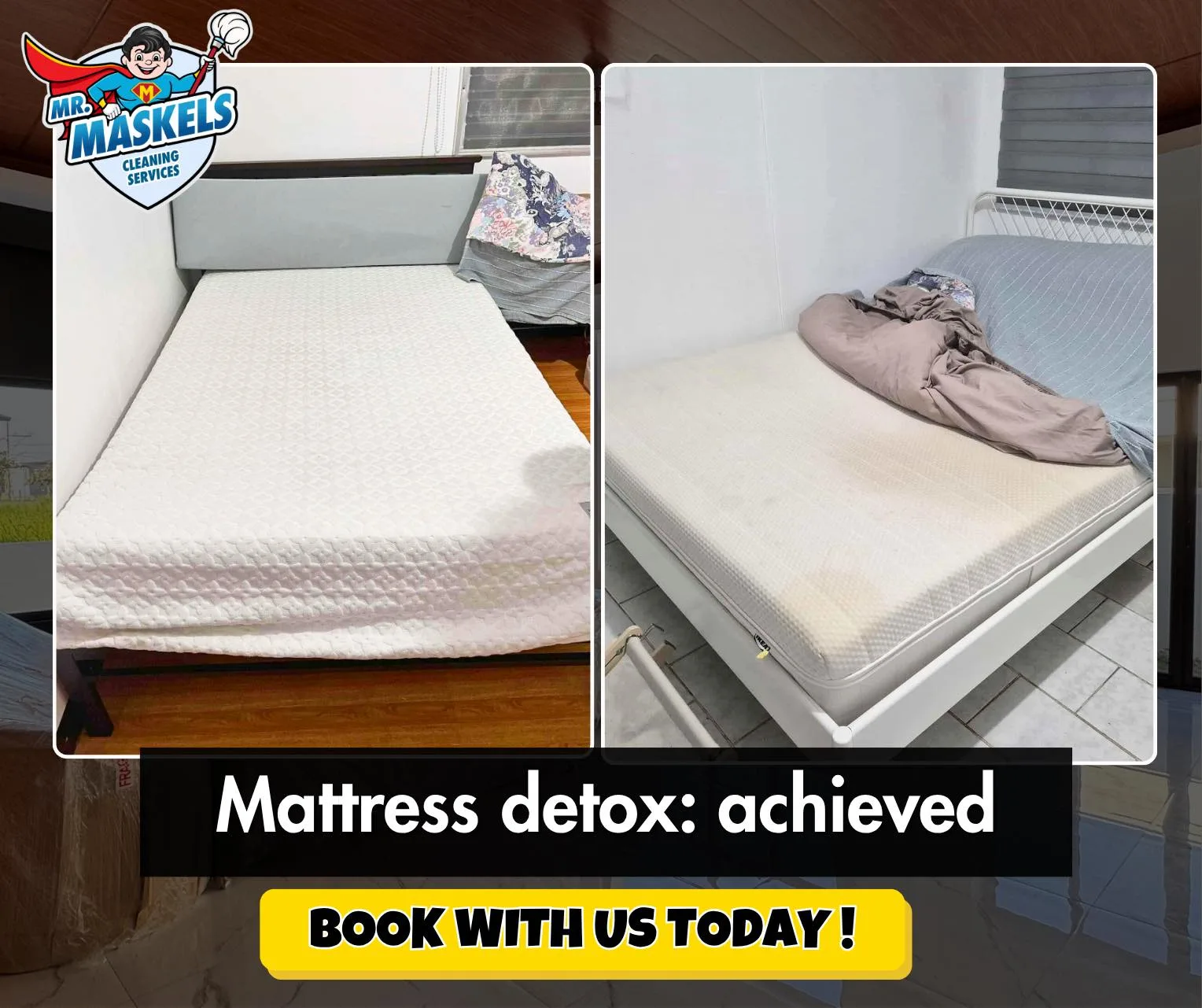 Mattress Detox Cleaning in Mr Maskels Cleaning Services